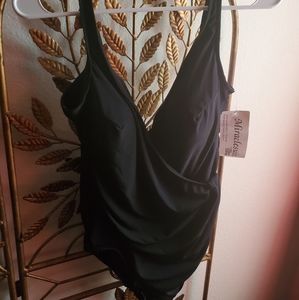 Miraclesuit one piece bathingsuit.